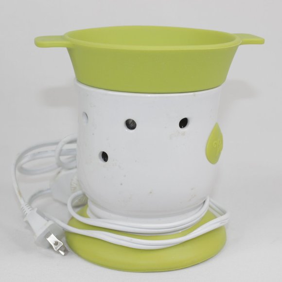 Scentsy Key Lime Pedestal Fun Fondue Warmer 2012 Complete in Box - Picture 2 of 10
